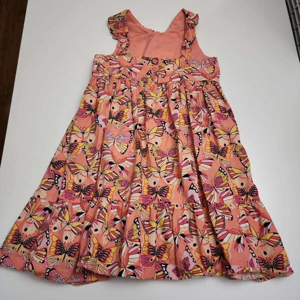 Gymboree Magical Monarch Butterfly Butterflies Orange Cotton Spring Dress Size 8